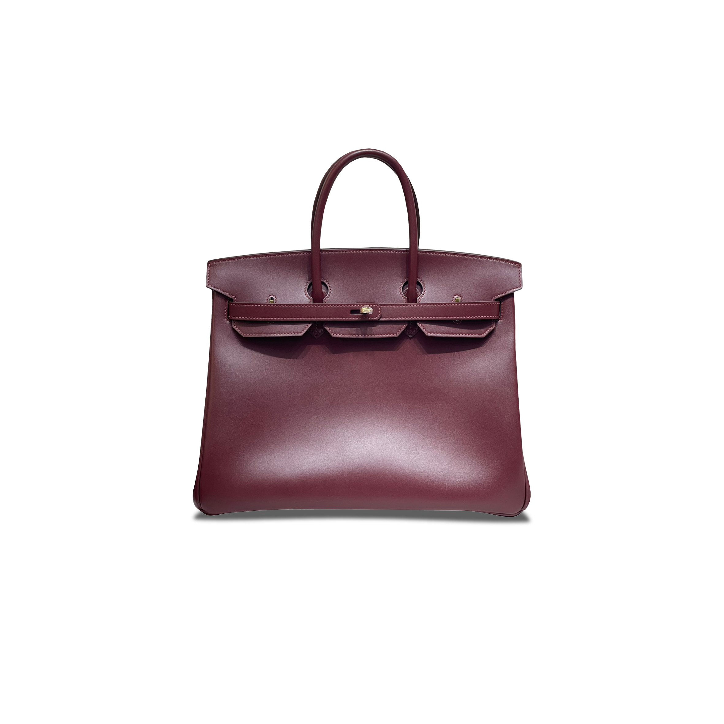 HERMÈS MASTER BIRKIN TOGO 35 WINE RED BOX BAG BK30K1EPGP (35*25*18cm)